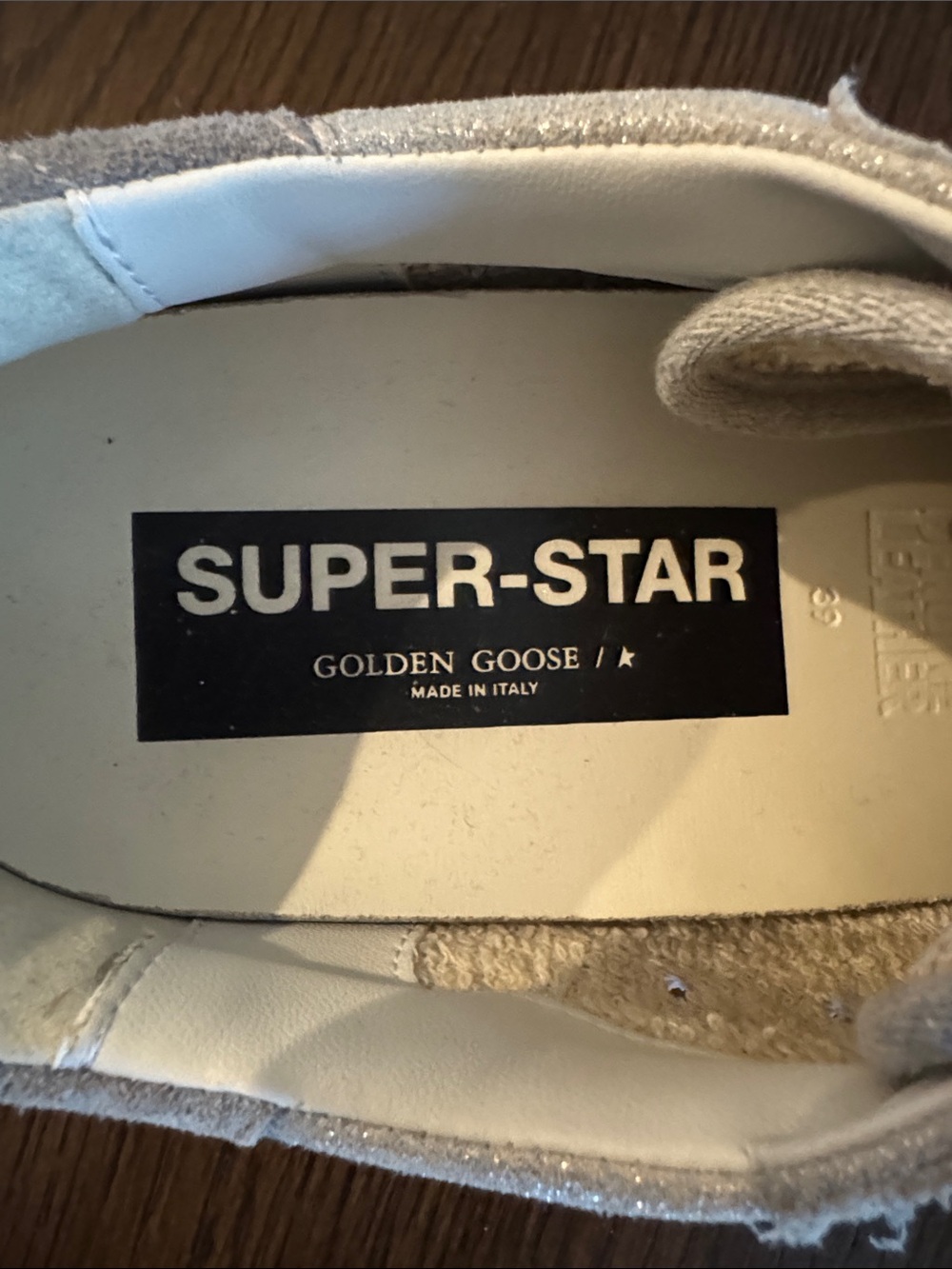 Golden Goose Glitter Star Sneakers in Silver - Picture 6 of 6